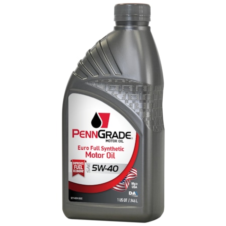 PennGrade Euro Full Synthetic Motor Oil SAE 5W40 - 12/1 Quart Case